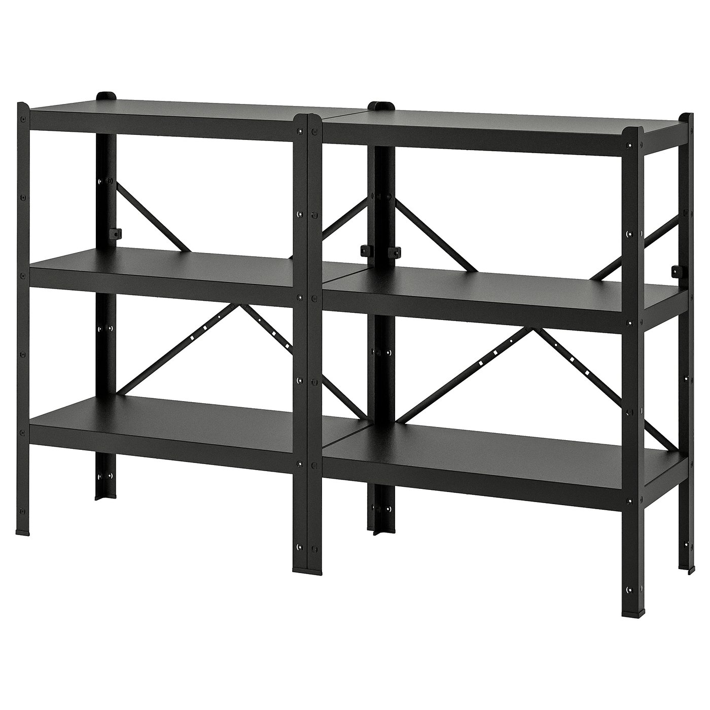 BROR ブロール シェルフユニット, ブラック, 170x40x110 cm - IKEA