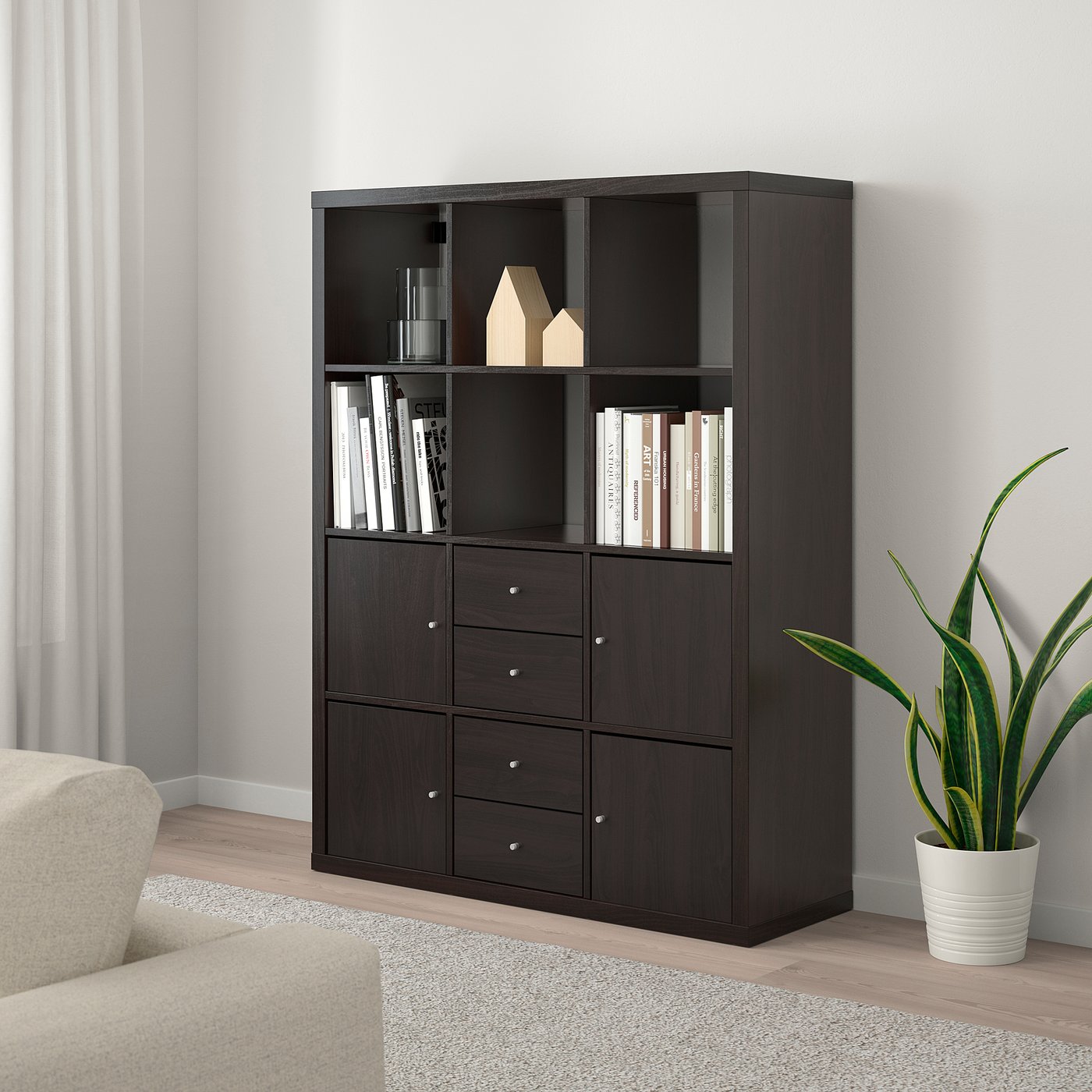 IKEA Expedit (現Kallax カラックス) ダークブラウン 送料込 KALLAX