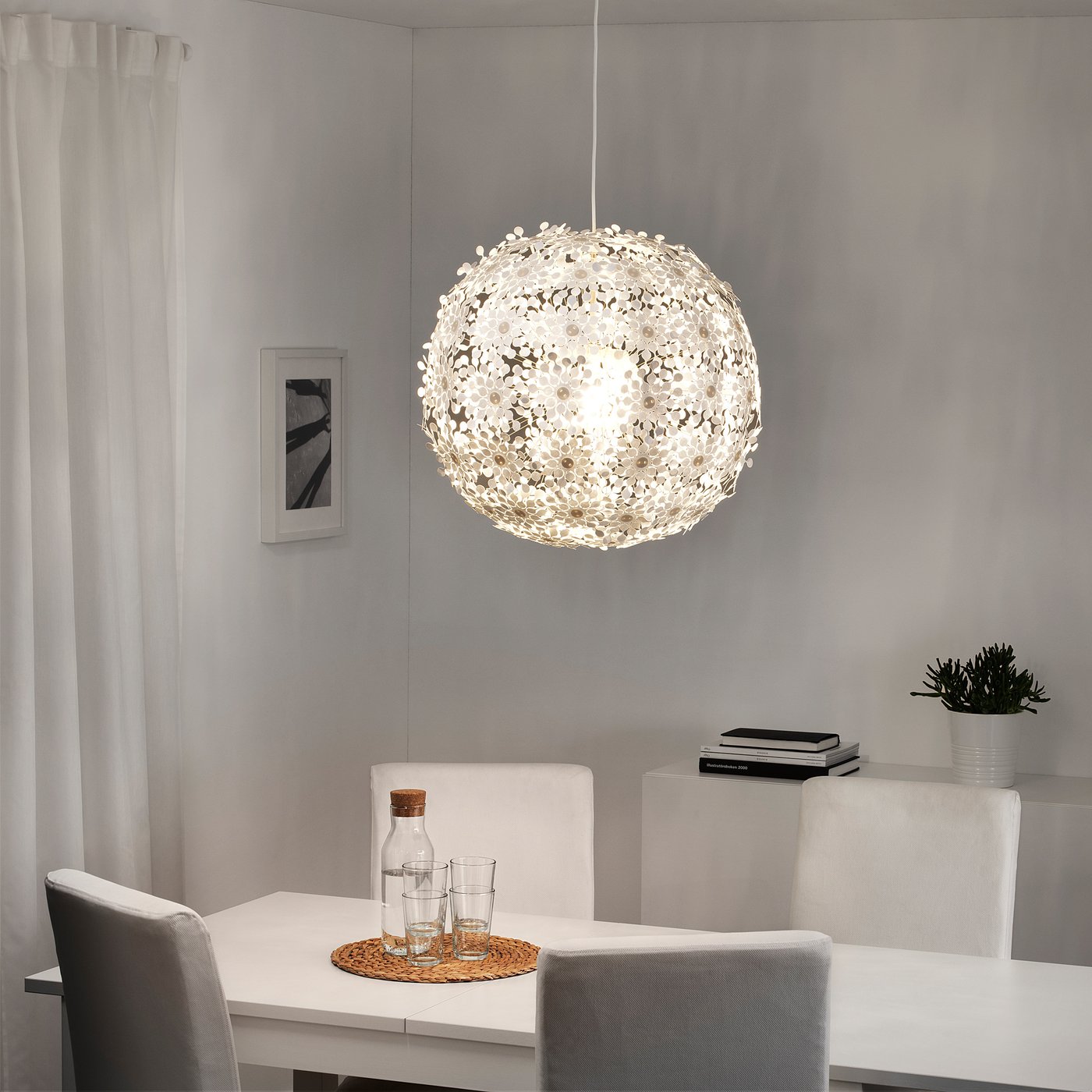 GRIMSÅS グリムスオース ペンダントランプ, ホワイト, 55 cm - IKEA