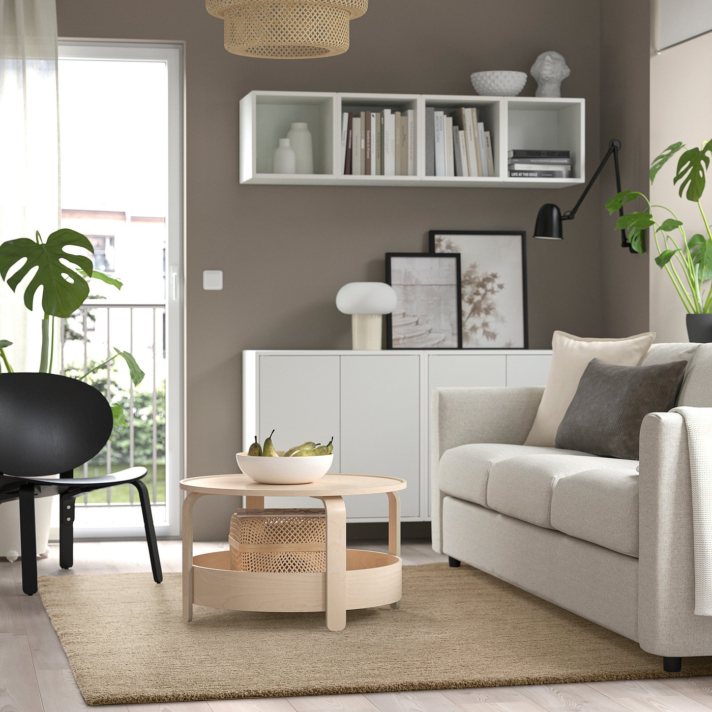 STOENSE ストエンセ ラグ パイル短, ベージュ, 170x240 cm - IKEA