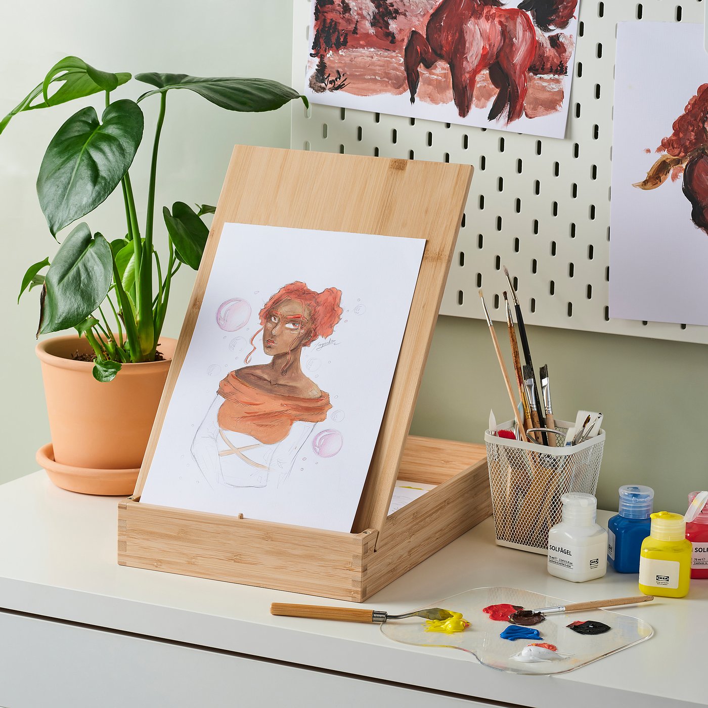 SOLFÅGEL ソルフォーゲル アクリル絵の具, ミックスカラー, 375 ml - IKEA