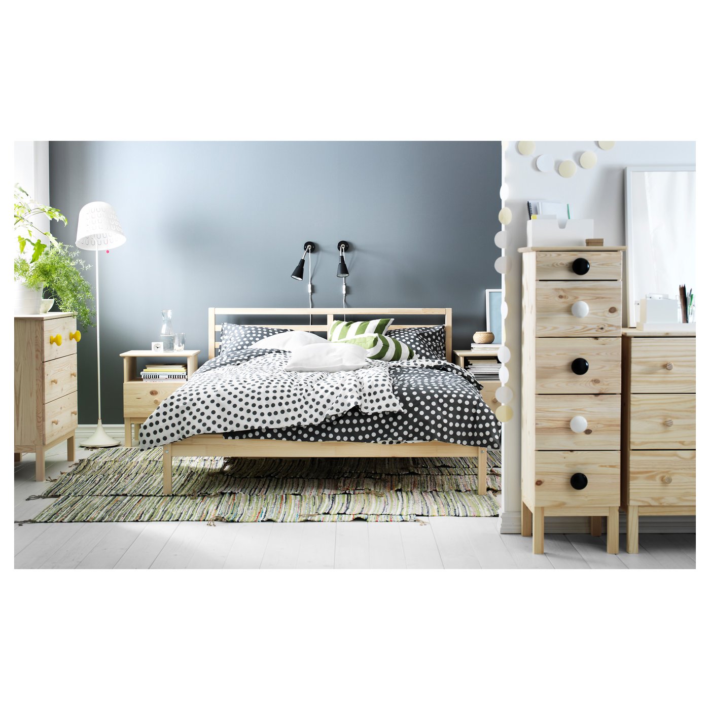 TARVA タルヴァ ベッドフレーム, パイン材/ルーローイ, 160x200 cm - IKEA