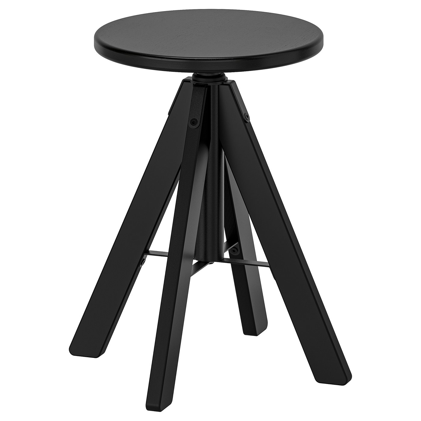 RUDSTORP ルードストルプ スツール, ブラック, 44-55 cm - IKEA