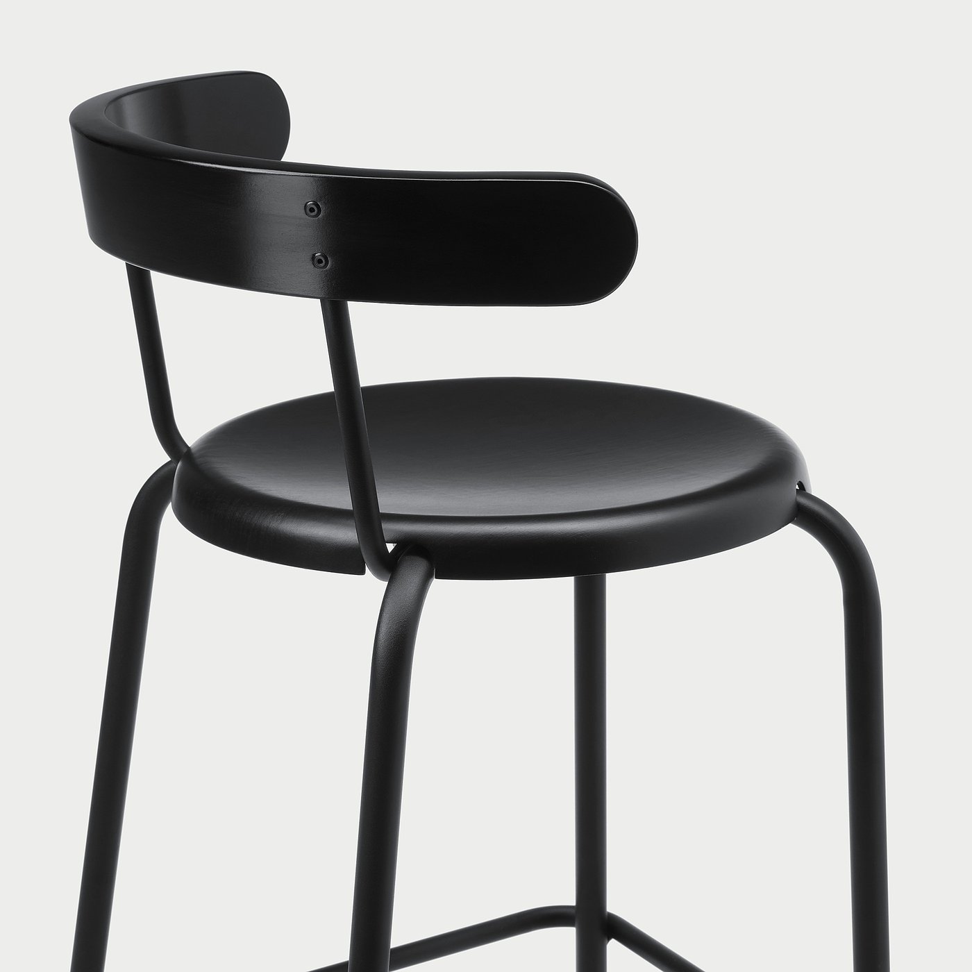 YNGVAR イングヴァル バースツール, チャコール - IKEA
