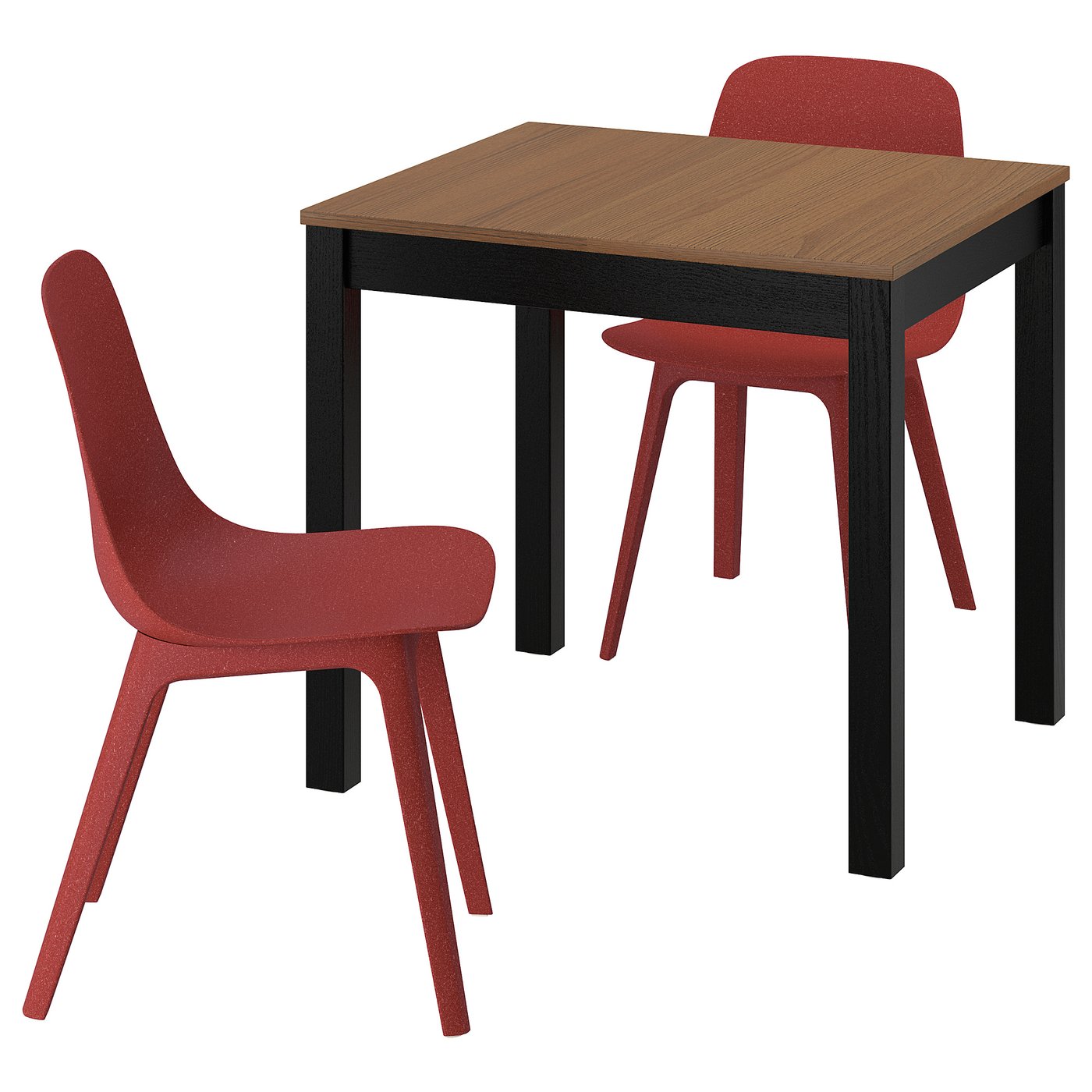 ÅLHULT オールフルト / ODGER オドゲル テーブル＆チェア2脚, ブラック