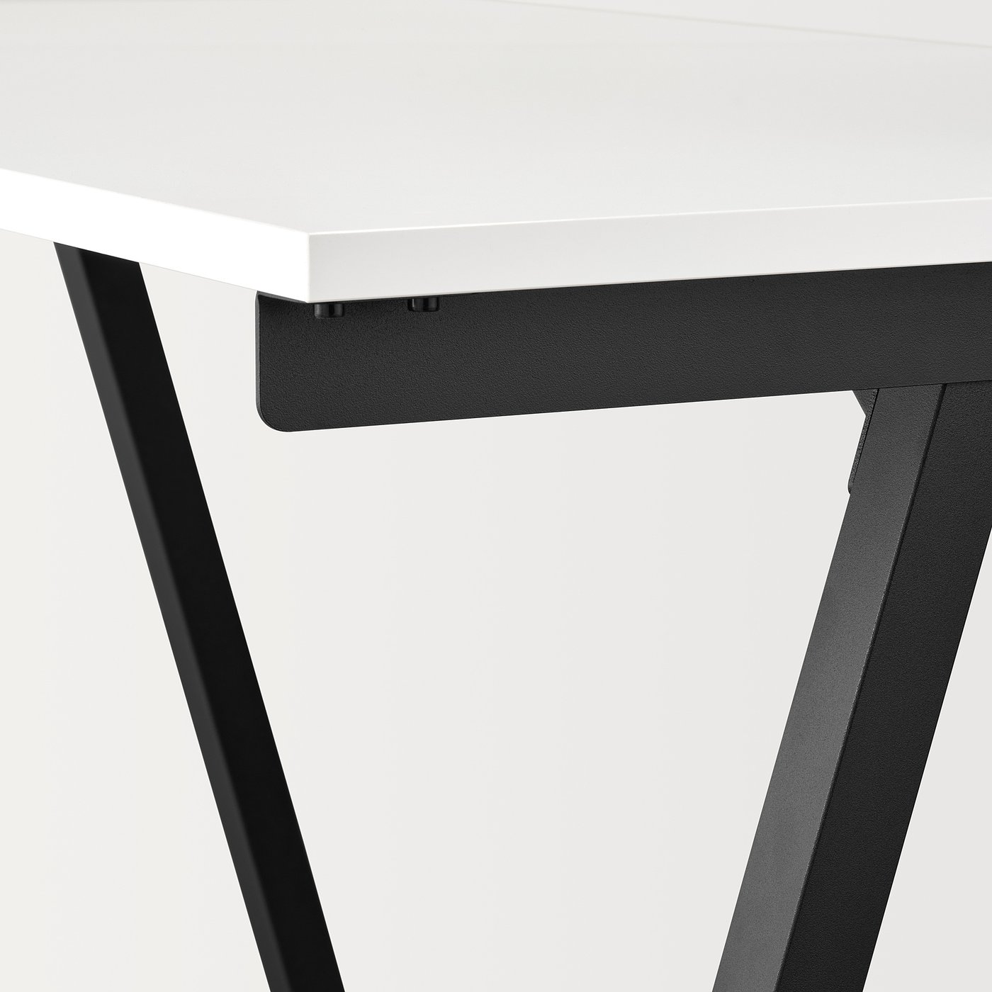 TROTTEN トロッテン デスク, ホワイト/チャコール, 160x80 cm - IKEA