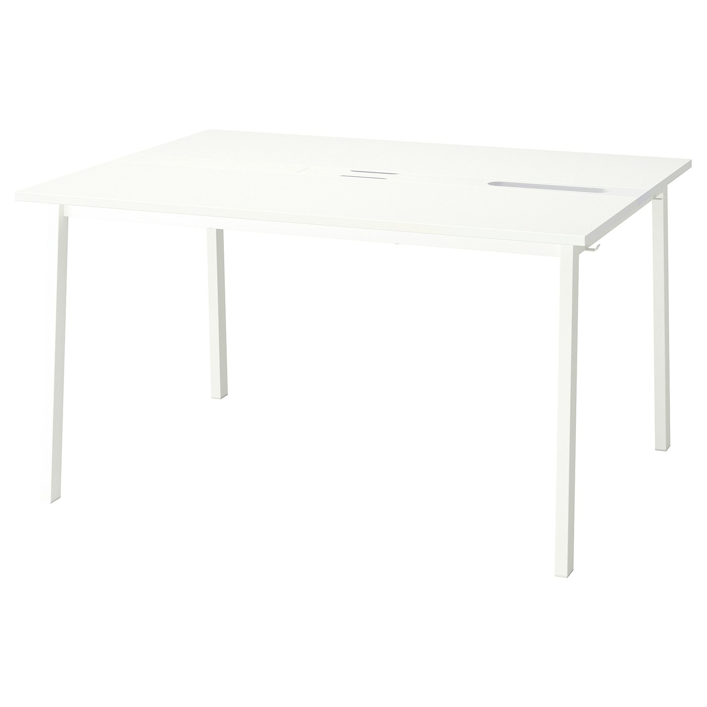 MITTZON ミッツォーン 会議用テーブル, ホワイト, 140x108x75 cm - IKEA