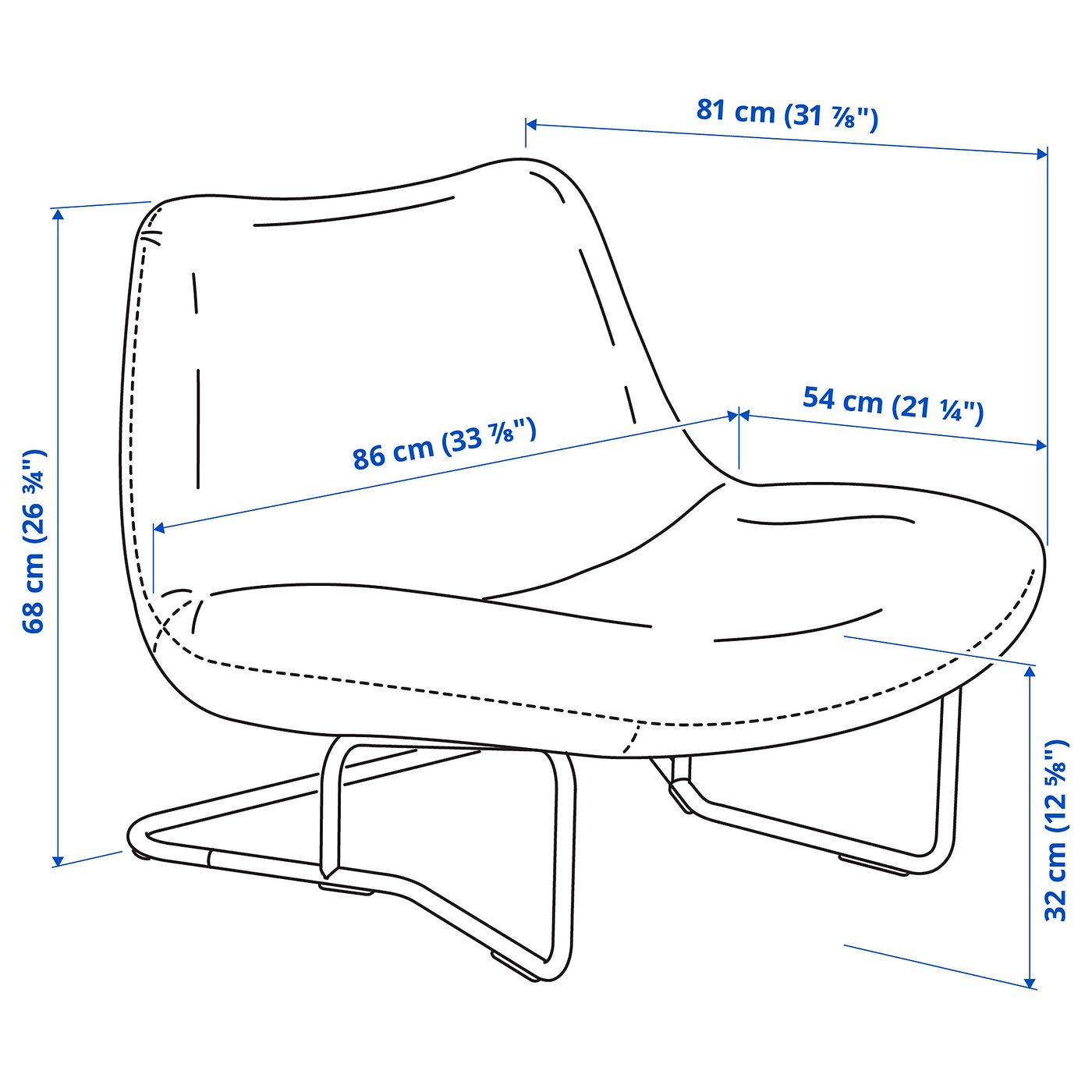 SOTENÄS ソテネス パーソナルチェア, ハーケボ レッド - IKEA