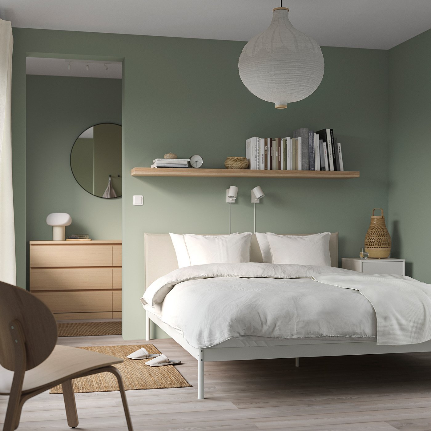 NYMÅNE wall/reading lamp, white - IKEA
