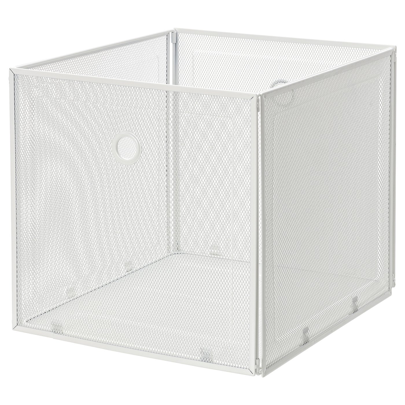 DRÖNJÖNS storage box, white, 13x14 ½x13