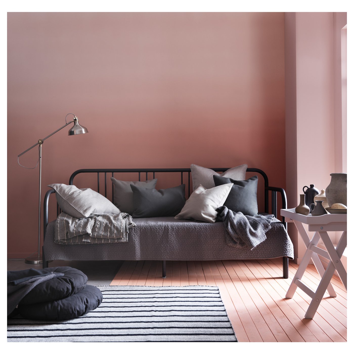 FYRESDAL Daybed frame, black, Twin - IKEA