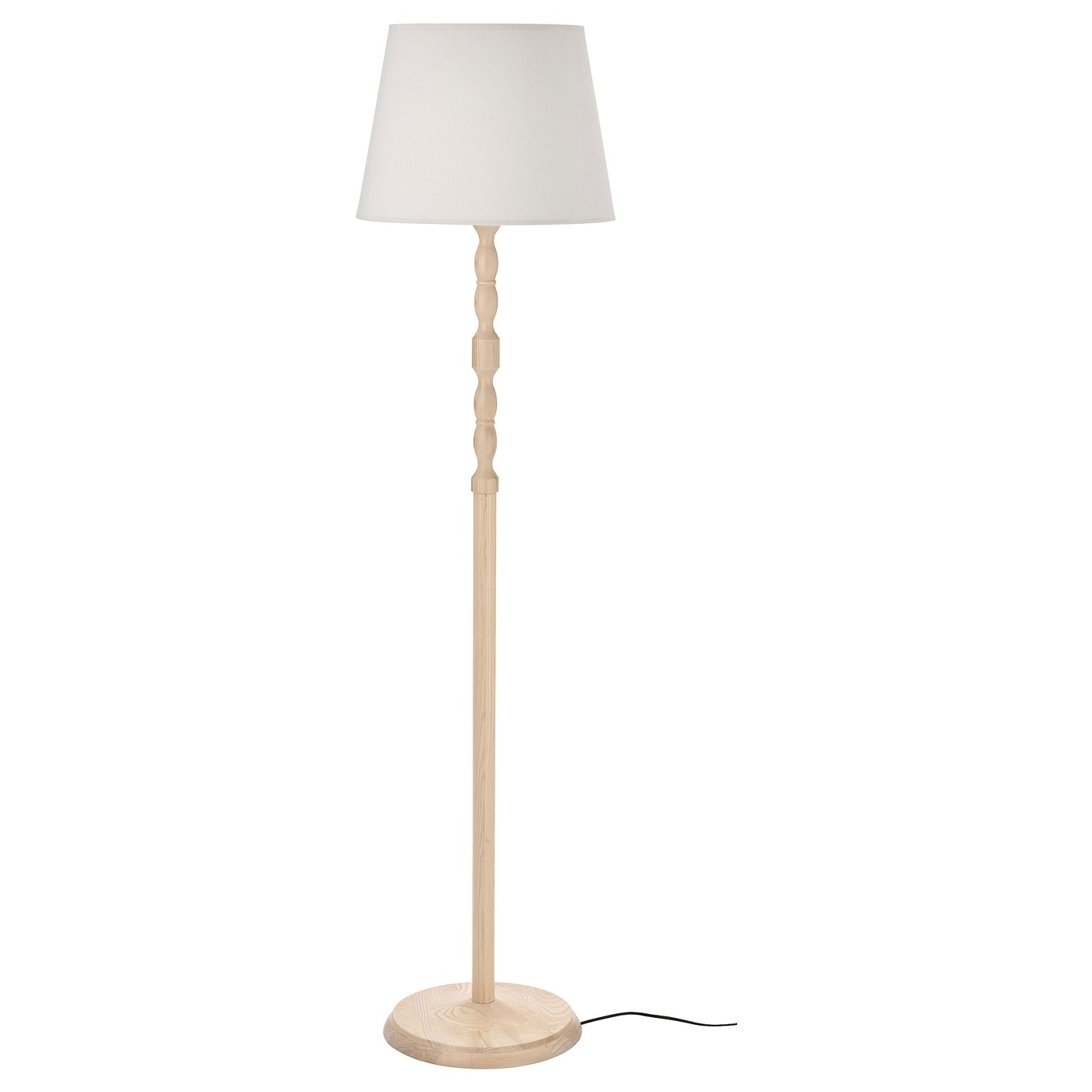 KINNAHULT floor lamp, ash/white, 59