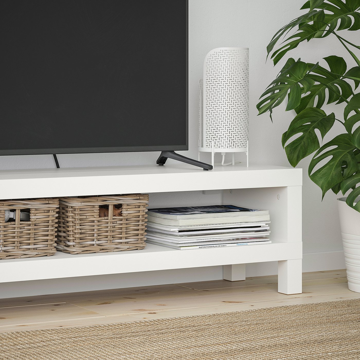 LACK TV unit, white, 471/4x133/4x141/8