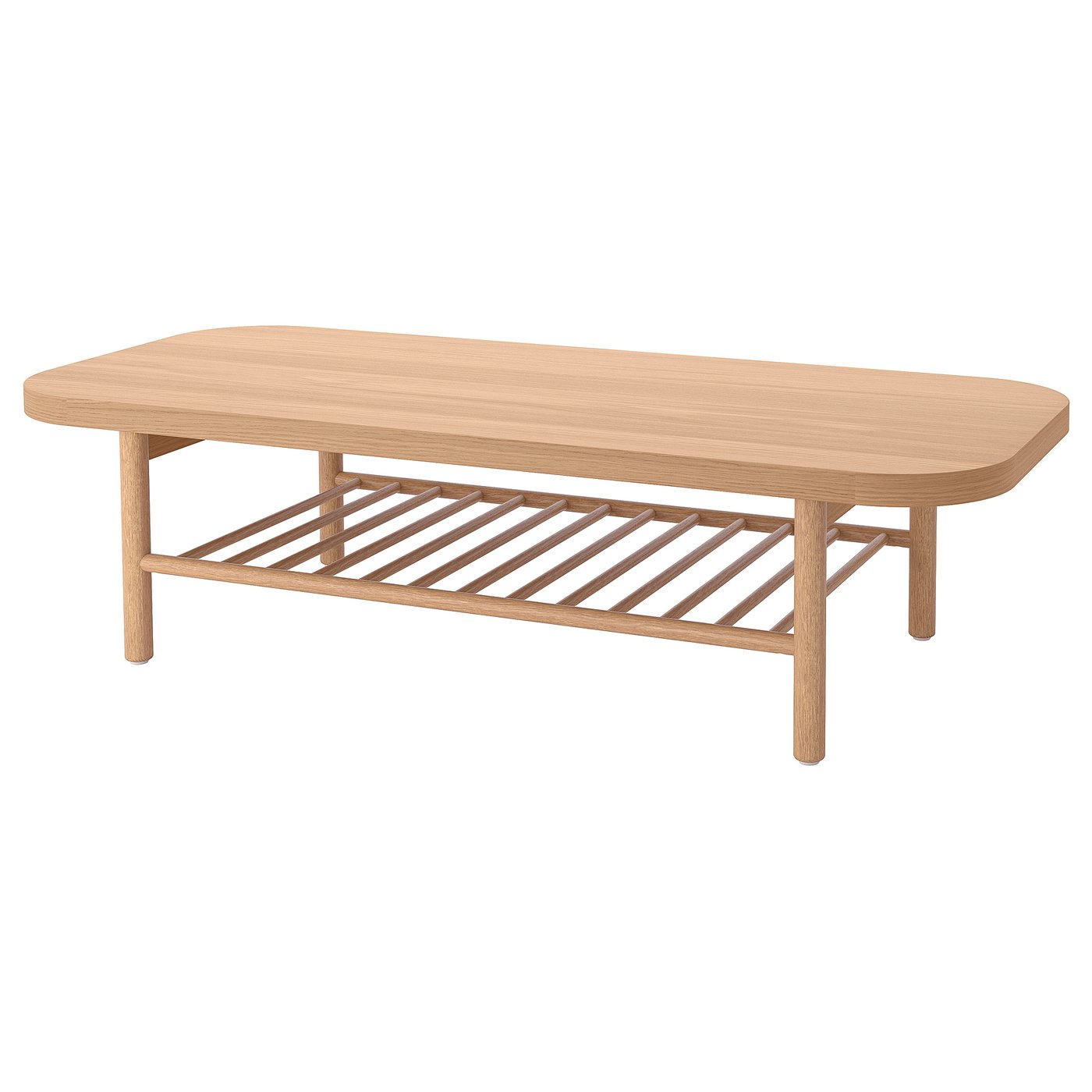 LISTERBY coffee table, oak veneer, 551/8x235/8