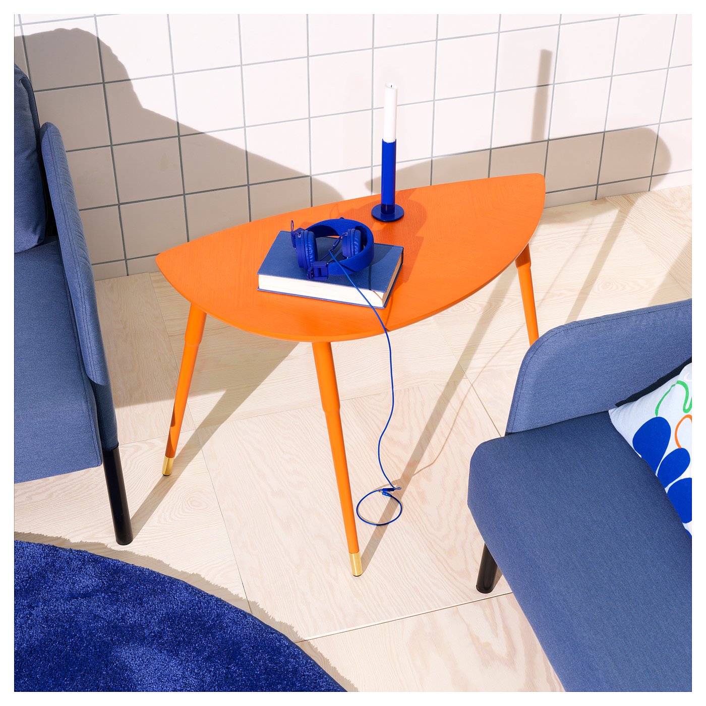 LÖVBACKEN side table, orange, 303/8x153/8