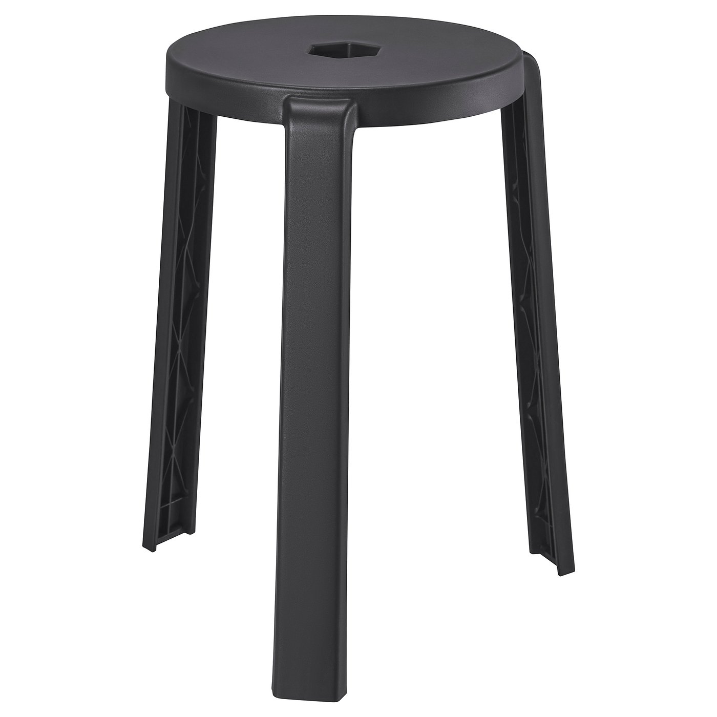 IBBARBO stool, dark gray - IKEA