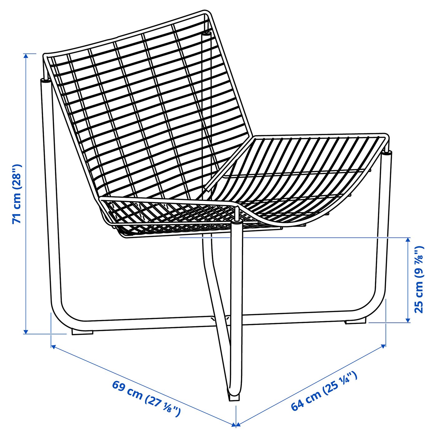SKÅLBODA armchair, black - IKEA