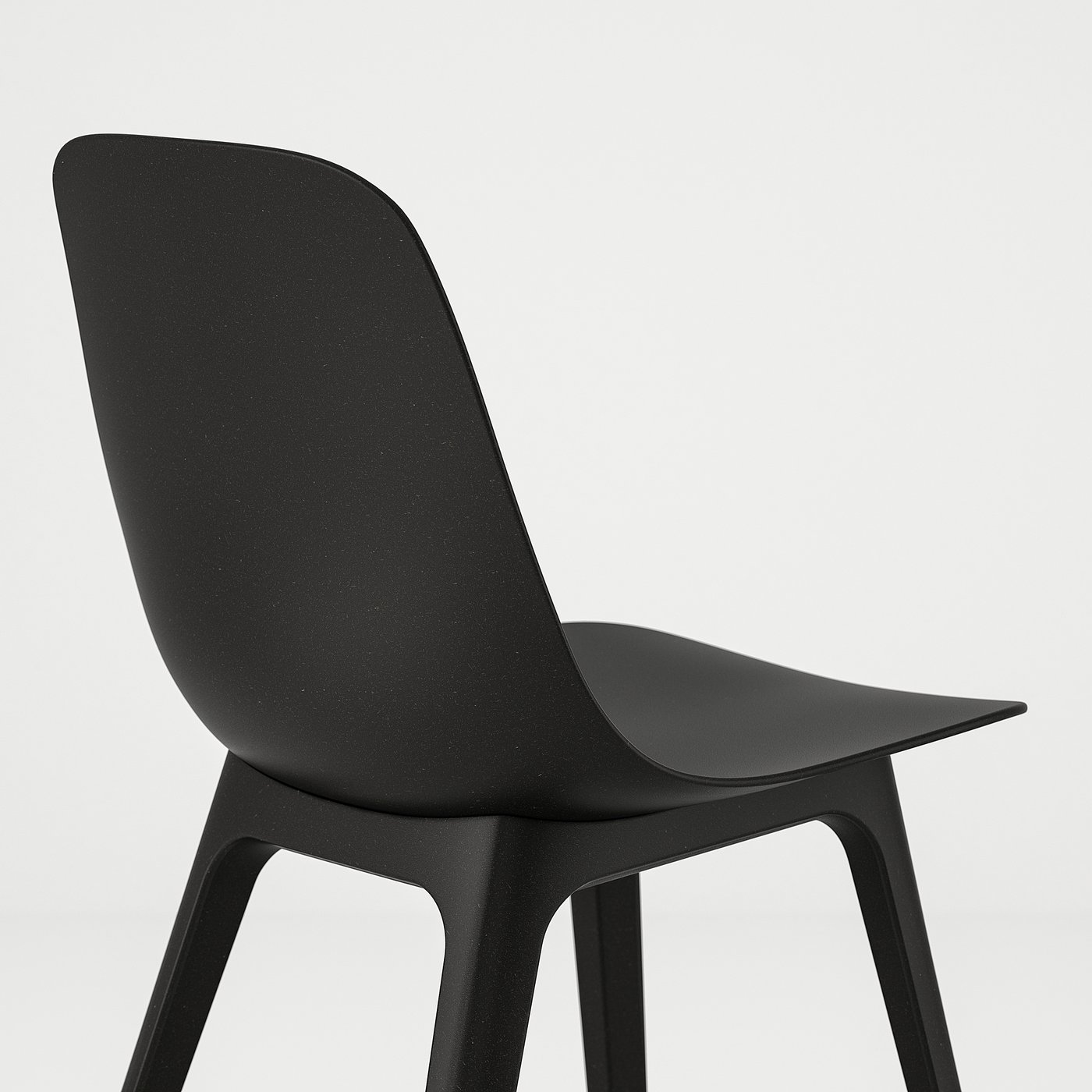 VOXLÖV / ODGER table and 4 chairs, bamboo/anthracite, 707/8x353/8