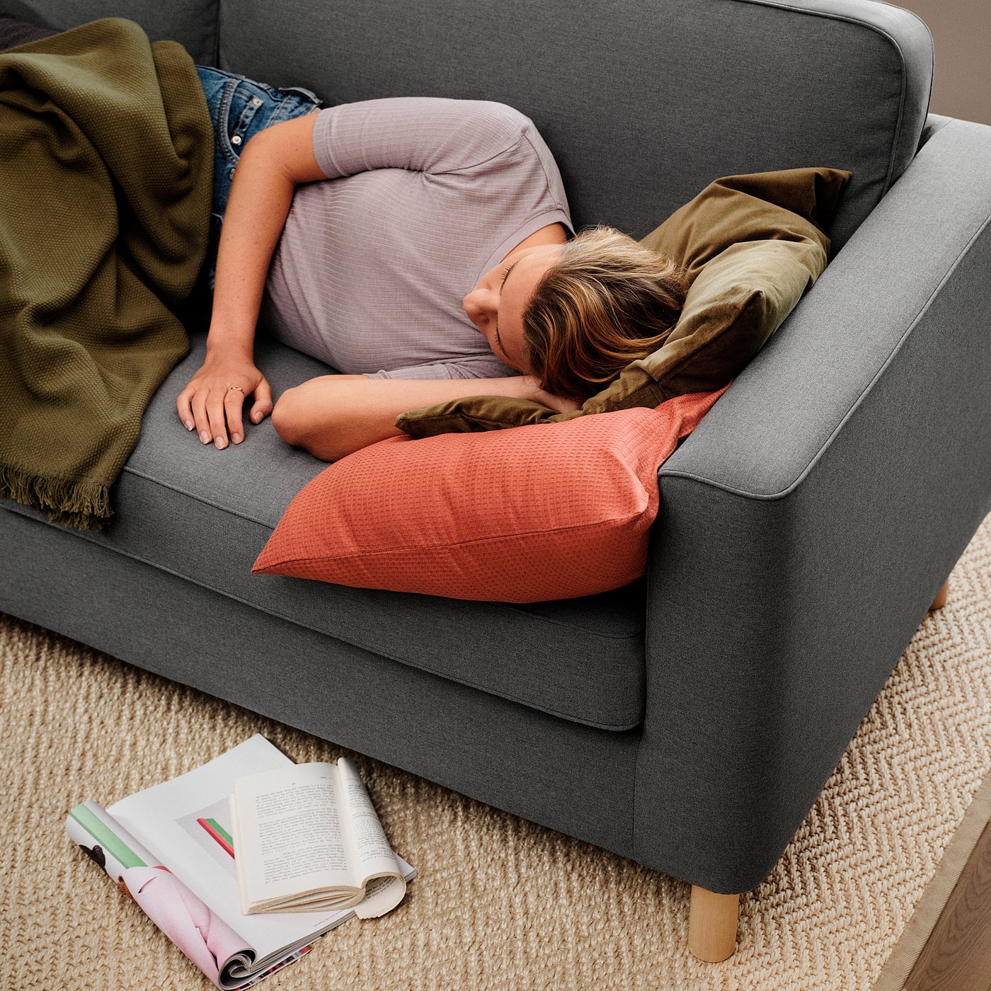 PÄRUP sofa, Vissle gray - IKEA