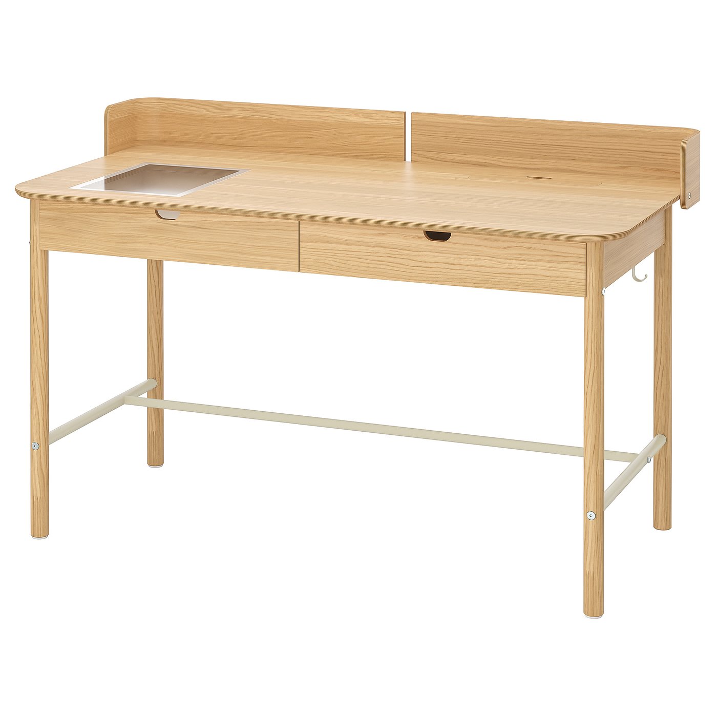 RIDSPÖ / FJÄLLBERGET desk and chair, oak beige - IKEA