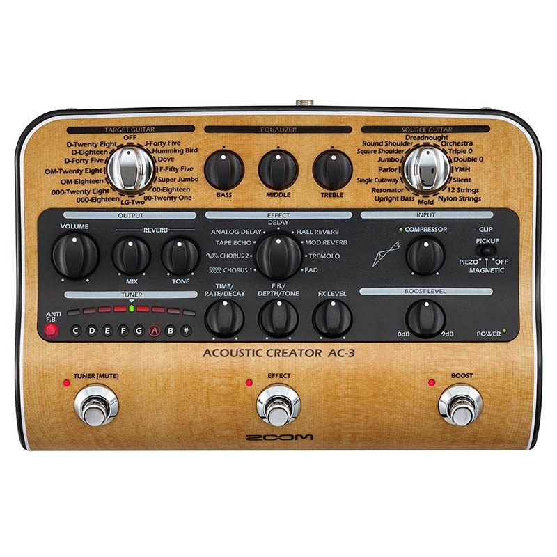 ZOOM AC-3 [Acoustic Creator] ズーム ｜イケベ楽器店オンラインストア