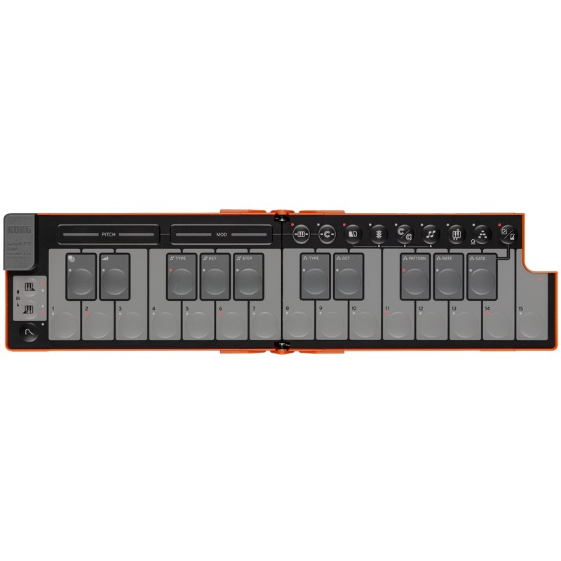 KORG NANOKEY FOLD LO(ラヴァオレンジ)(折り畳み型コンパクト