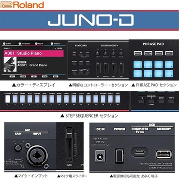 Roland JUNO-D6 背負える純正ソフトケースセット(CB-V61) レインカバー