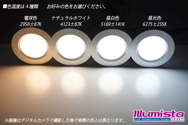 12V 車用 LED ダウンライト 3W 15LED