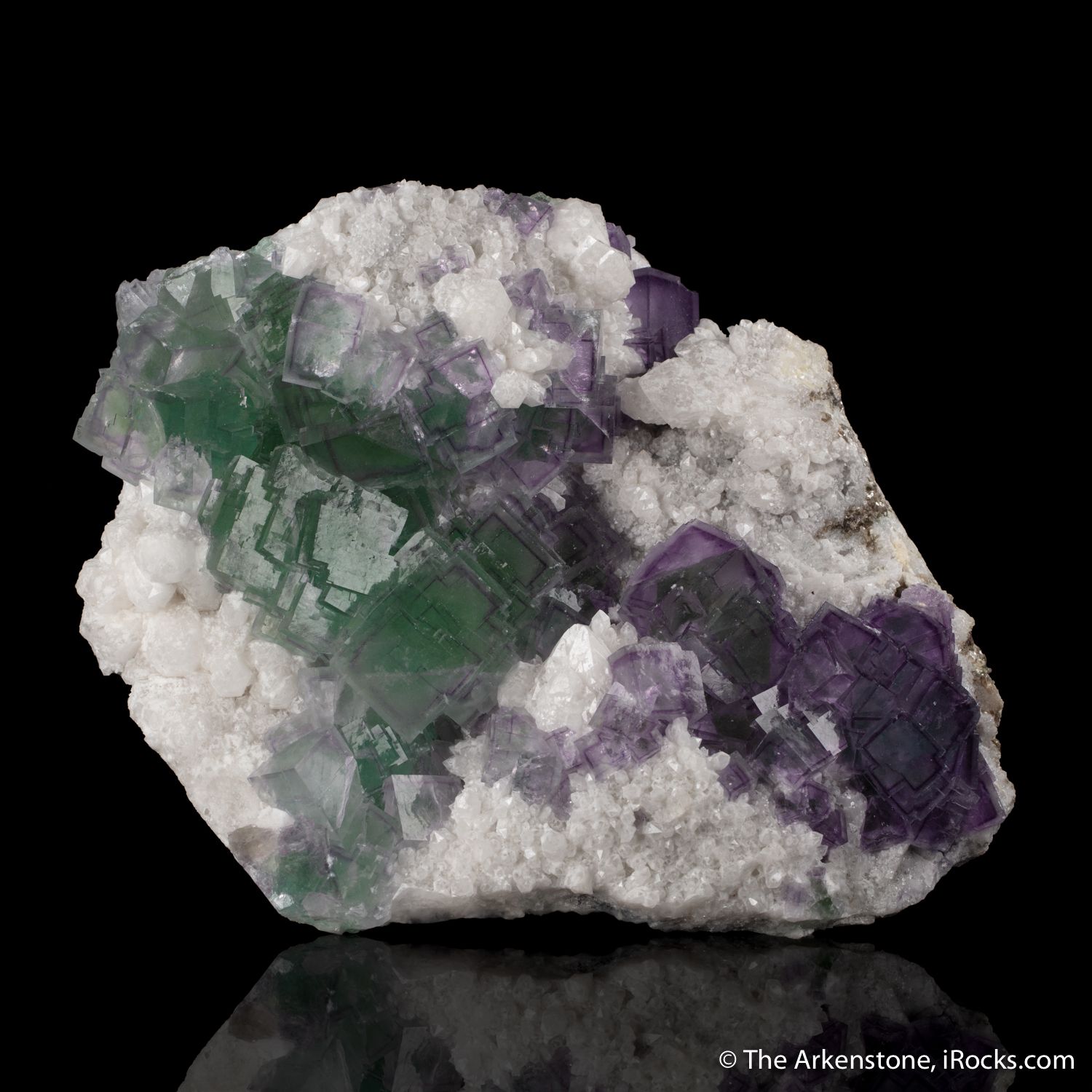 Fluorite on Quartz - SM22-87 - Yaogangxian Mine - China Mineral