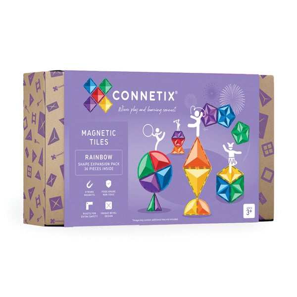 Connetix Rainbow Shape Expansion Pack 36 pc - Isaac's Treasures