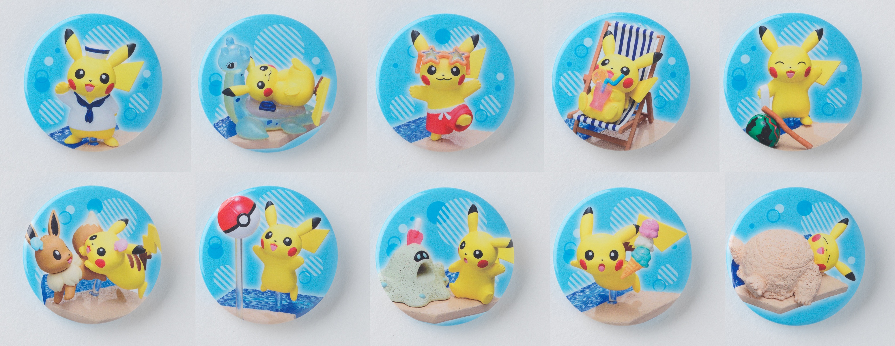 あつまれ！ピカチュウシーサイド(オリジナル缶バッジ付)」を、7月17日