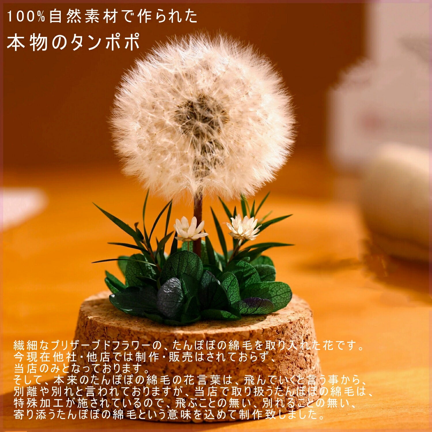 IwaiLoft「愛の神託」Mini プリザーブドフラワー タンポポ たんぽぽ