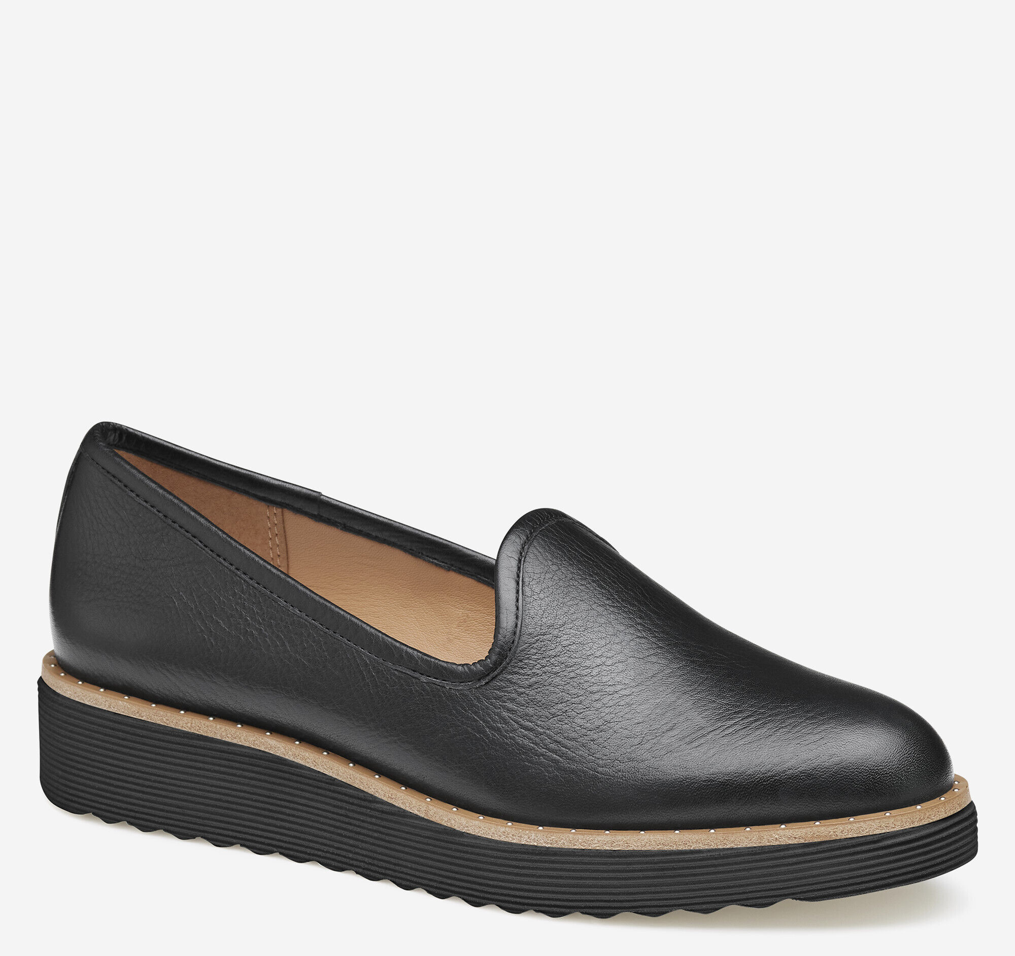 Women's Mitzi Venetian in Black Calfskin | Johnston & Murphy