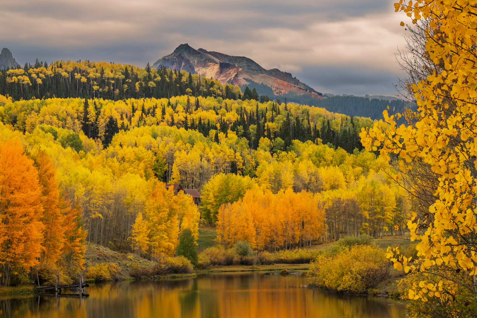 Cushman Lake Colorado Mountains Fall Color Photo Print | Prints By