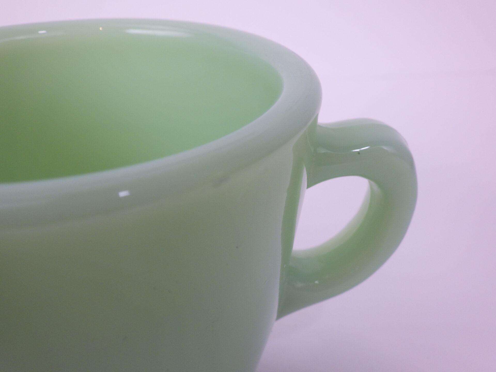 Fire king” Jade-ite Straight Cup&Saucer ファイヤーキング ジェダイ