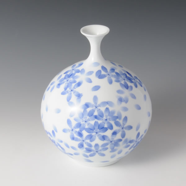 Japan Pottery Net / 和紙染桜文壺