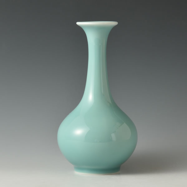 Japan Pottery Net / 青磁ラッパ型花瓶