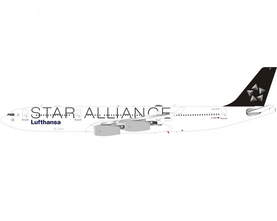 www.JetCollector.com: Lufthansa Star Alliance A340-300 D-AIG 1:200