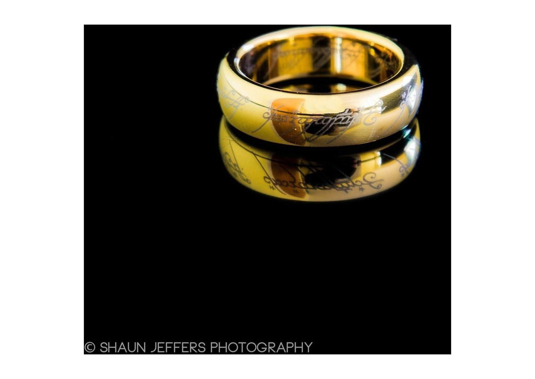The Lord of the Rings: The One Ring: Gold Plated Tungsten Carbide