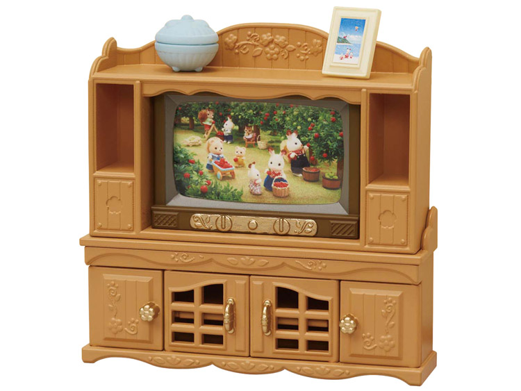 カ-522 シルバニアファミリー テレビ・テレビ台セット ［CP-SF