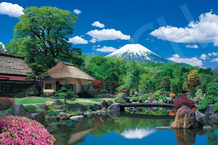 EPO-09-051s 風景 富士山と忍野村ー山梨 1000ピース ［CP-WH