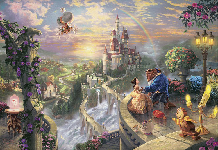 TEN-D1000-487 ディズニー Beauty and the Beast Falling in Love