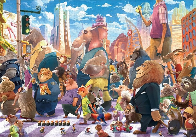 TEN-D1000-904 ディズニー クロスウォーク（ズートピア） 1000ピース
