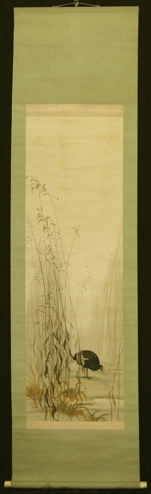 梅甫 軸 縁起 おもてなし 絵 桜 花鳥 茶 京都 中国 美術 インテリア