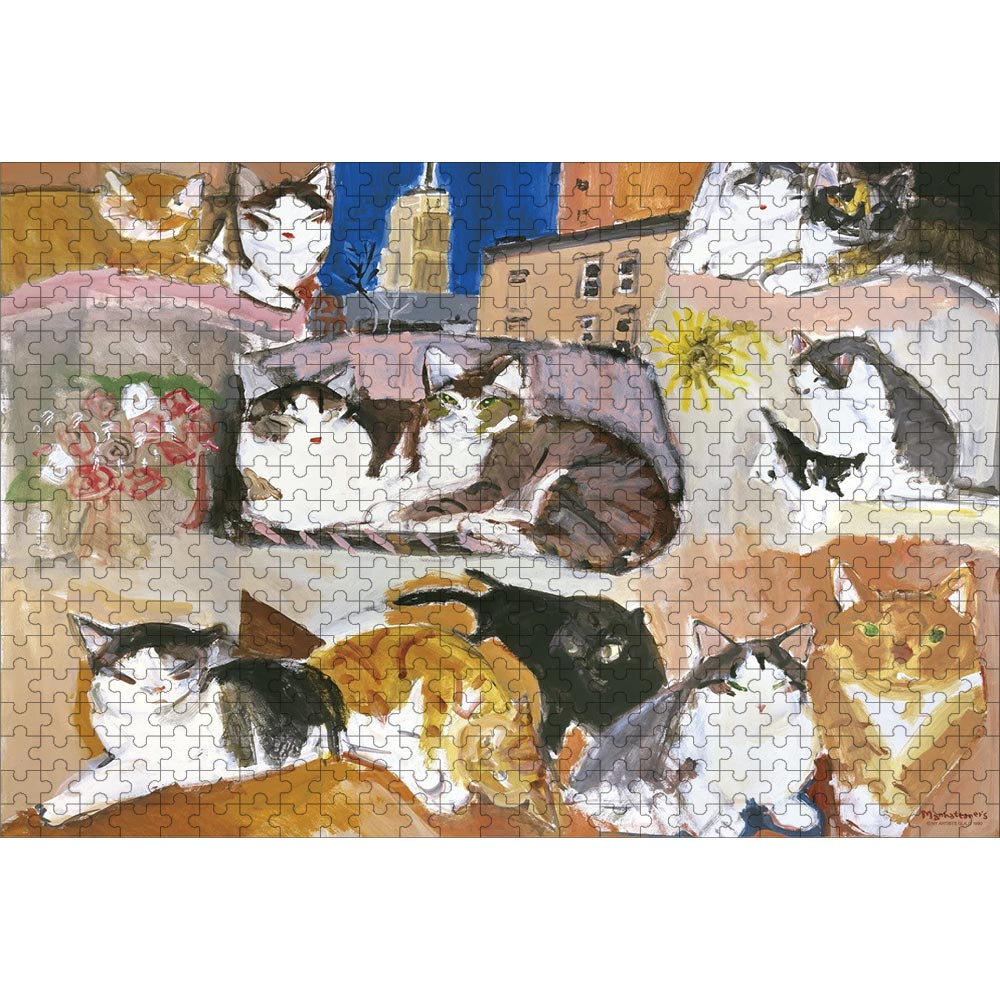 久下貴史 ジグソーパズル グルメ猫 500ピース 38×52cm