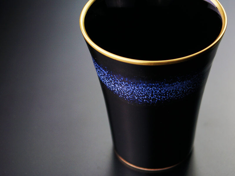 本金と白金の永久なる輝き ペア焼酎グラス 陽光 月光