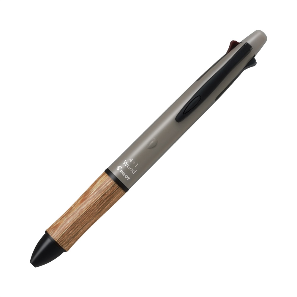 パイロット 4+1(フォープラスワン) ウッド アースカラー 0.5mm
