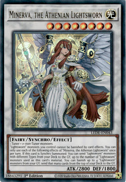 遊戯王 英語版 ライトロード・アテナ ミネルバ ウルトラ LEDE EU版