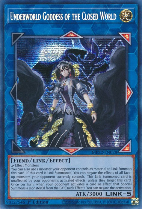 遊戯王 英語版 閉ザサレシ世界ノ冥神 プリシク MP22 EU版 – トレカ屋