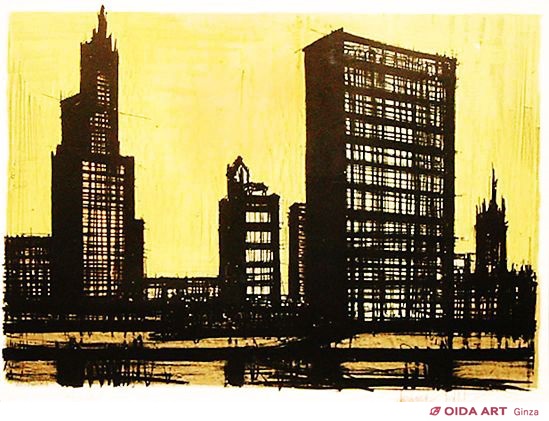 ベルナール・ビュッフェ「NEW YORK-Flat-Iron building」 ベルナール